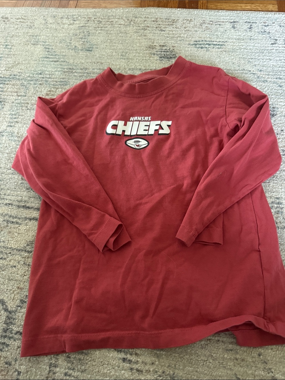 abercrombie kids x NFL Red Kansas Chiefs Long-Sleeve Tee